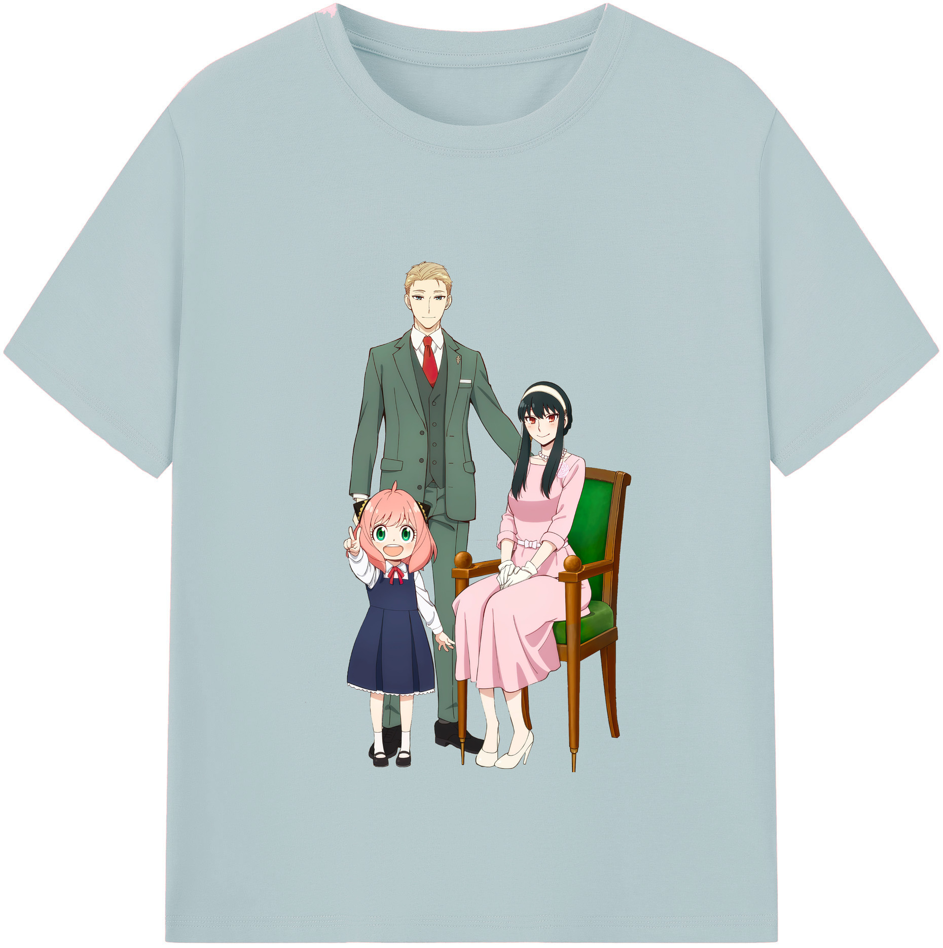 （画像用） SPY×FAMILY间谍家家酒 綿100％半袖Tシャツ（フロントプリント）